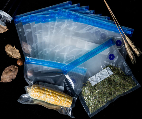 Επαναχρησιμοποιούμενες σακούλες Sous Vide Vacuum Sealer με φερμουάρ για αποθήκευση και μαγείρεμα