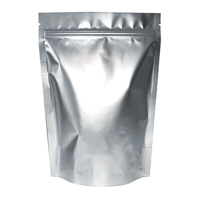 Θερμοσφραγιζόμενο μεταλλικό φύλλο ασημί Mylar Τσάντες με φερμουάρ Stand Up Θήκη αποθήκευσης τροφίμων