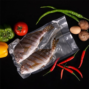 Sous Vide κενές αποτυπωμένες σε ανάγλυφο τσάντες τσάντες τροφίμων PE πλαστικές κενές για το παγωμένο κρέας
