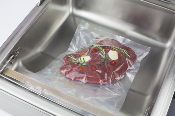 Θήκες κενού από νάιλον Sous Vide Πλαστικές τσάντες εξοικονόμησης τροφίμων Ρολά σακούλες με ηλεκτρική σκούπα
