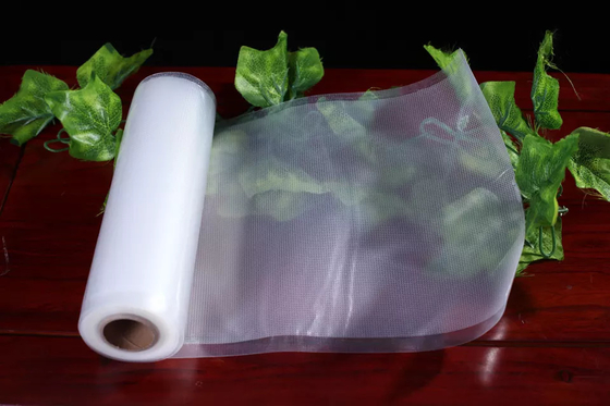 PE PA Vaccum Seal Roll Πλαστικές ανάγλυφες σακούλες στεγανοποίησης κενού Ρολά για φούρνο μικροκυμάτων