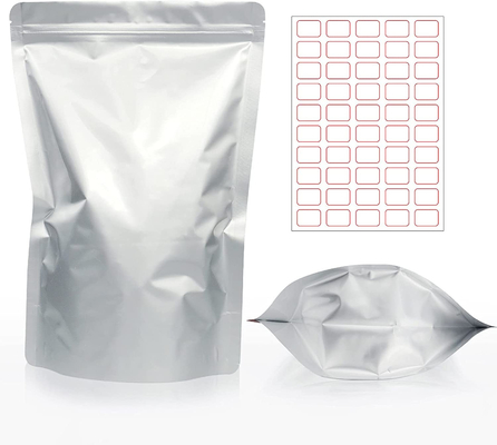 Αυτοκόλλητες ετικέτες Sliver Heat Sealable Food Storage Mylar Bags with Oxygen Absorbers