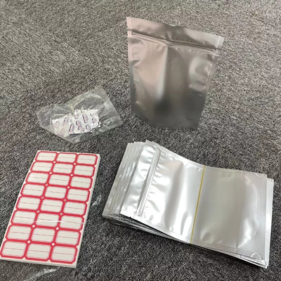 Αυτοκόλλητες ετικέτες Sliver Heat Sealable Food Storage Mylar Bags with Oxygen Absorbers