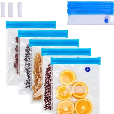 Επαναχρησιμοποιήσιμη κατάψυξη Safe χωρίς BPA Ziplock Sous Vide σακούλες με ηλεκτρική σκούπα τροφίμων